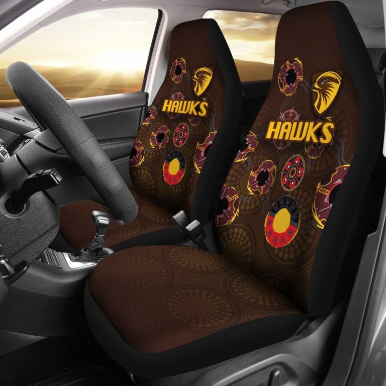 Australian Football League store - Loyal fans of Hawthorn Football Club's Set 2 Car Seat Cover:vintage Australian Football League suit,uniform,apparel,shirts,merch,hoodie,jackets,shorts,sweatshirt,outfits,clothes