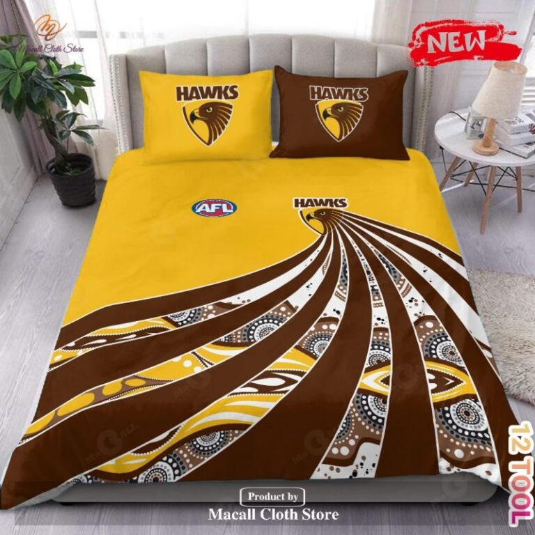 Australian Football League store - Loyal fans of Hawthorn Football Club's Bedding Duvet Cover + 1/2 Pillow Cases:vintage Australian Football League suit,uniform,apparel,shirts,merch,hoodie,jackets,shorts,sweatshirt,outfits,clothes