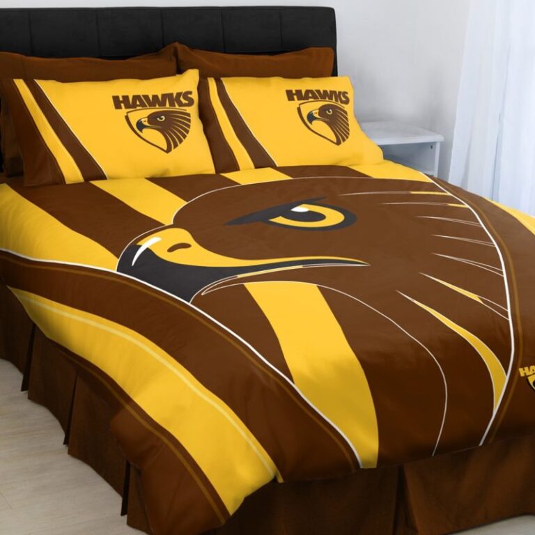 Australian Football League store - Loyal fans of Hawthorn Football Club's Bedding Duvet Cover + 1/2 Pillow Cases:vintage Australian Football League suit,uniform,apparel,shirts,merch,hoodie,jackets,shorts,sweatshirt,outfits,clothes