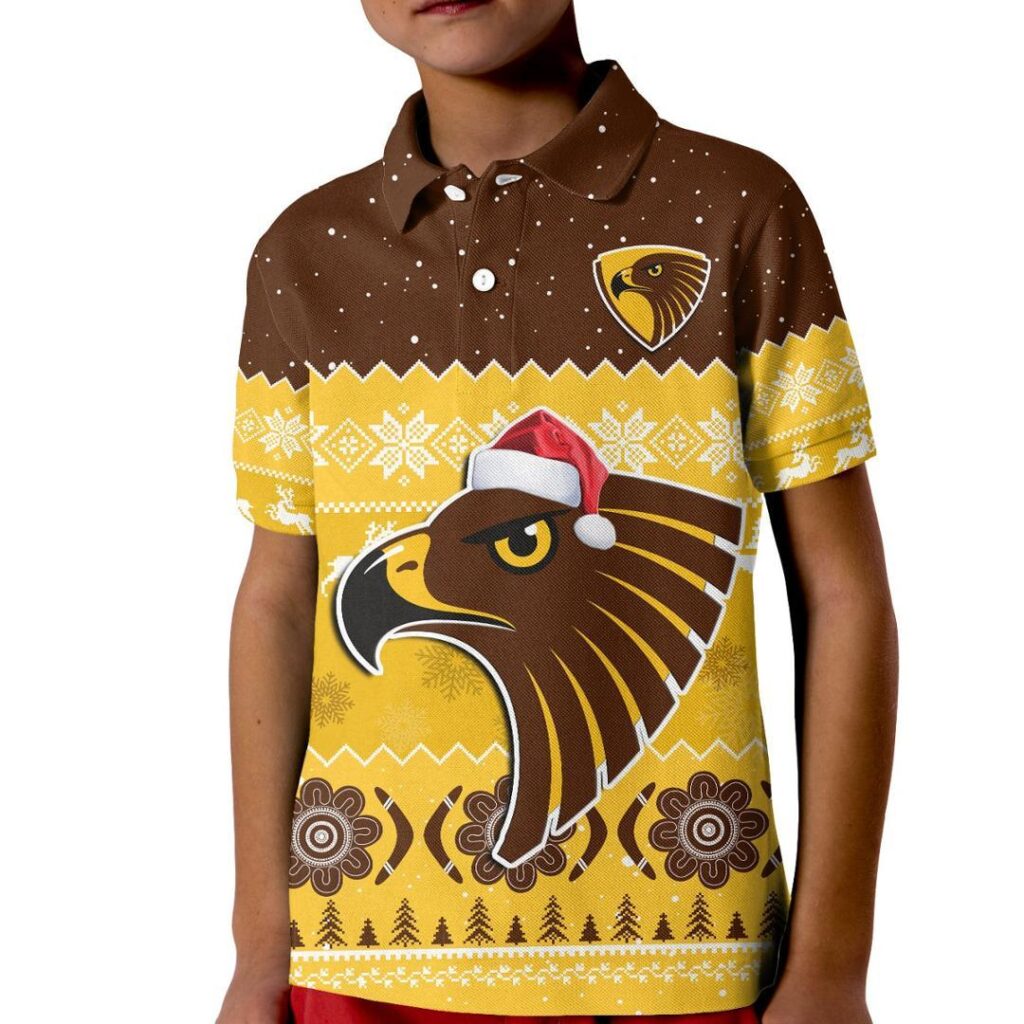 Australian Football League store - Loyal fans of Hawthorn Hawks's Kid Polo Shirt:vintage Australian Football League suit,uniform,apparel,shirts,merch,hoodie,jackets,shorts,sweatshirt,outfits,clothes
