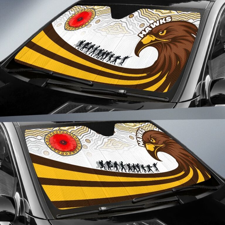 Australian Football League store - Loyal fans of Hawthorn Hawks's Auto Sun Shades:vintage Australian Football League suit,uniform,apparel,shirts,merch,hoodie,jackets,shorts,sweatshirt,outfits,clothes