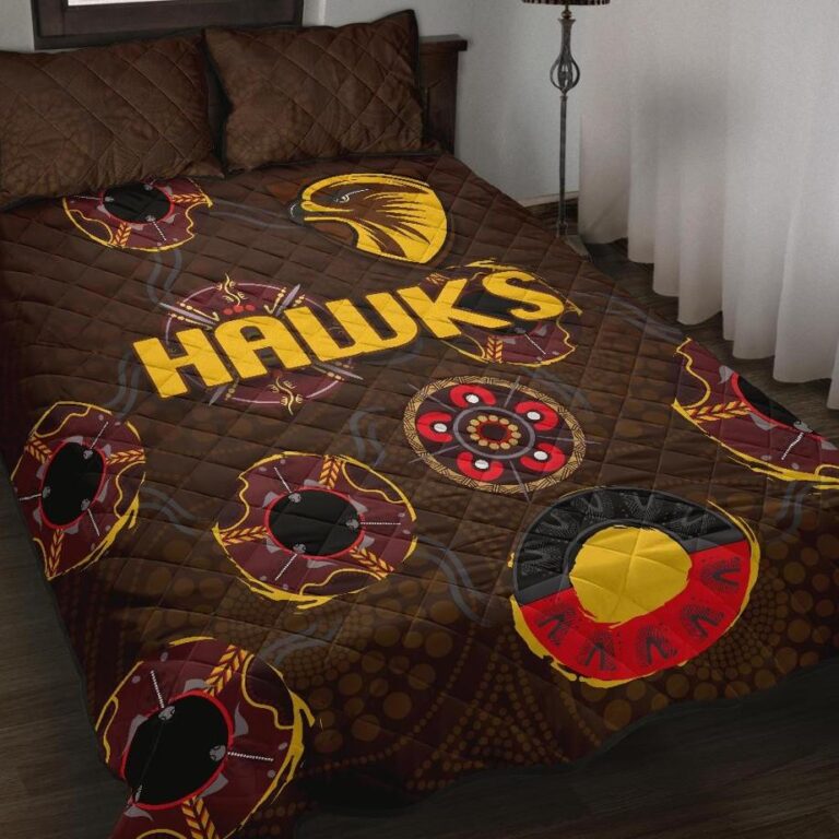 Australian Football League store - Loyal fans of Hawthorn Football Club's Quilt + 1/2 Pillow Cases:vintage Australian Football League suit,uniform,apparel,shirts,merch,hoodie,jackets,shorts,sweatshirt,outfits,clothes