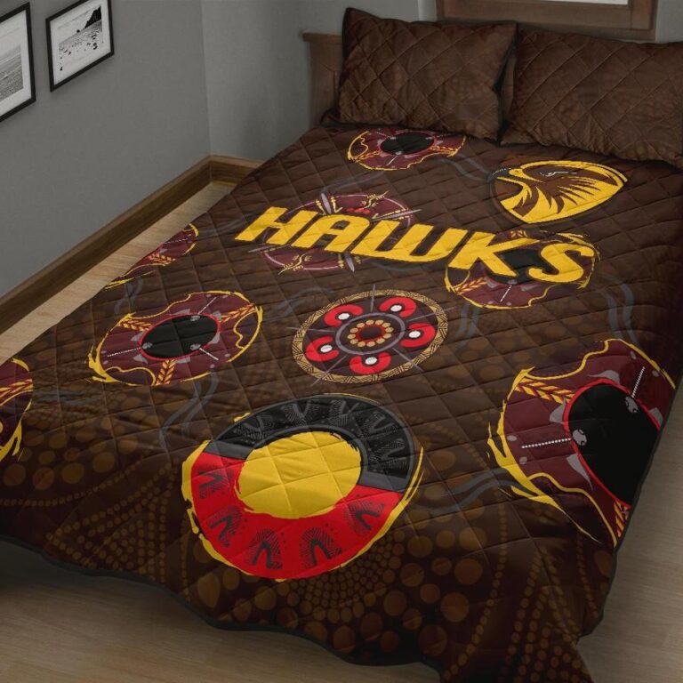 Australian Football League store - Loyal fans of Hawthorn Football Club's Quilt + 1/2 Pillow Cases:vintage Australian Football League suit,uniform,apparel,shirts,merch,hoodie,jackets,shorts,sweatshirt,outfits,clothes