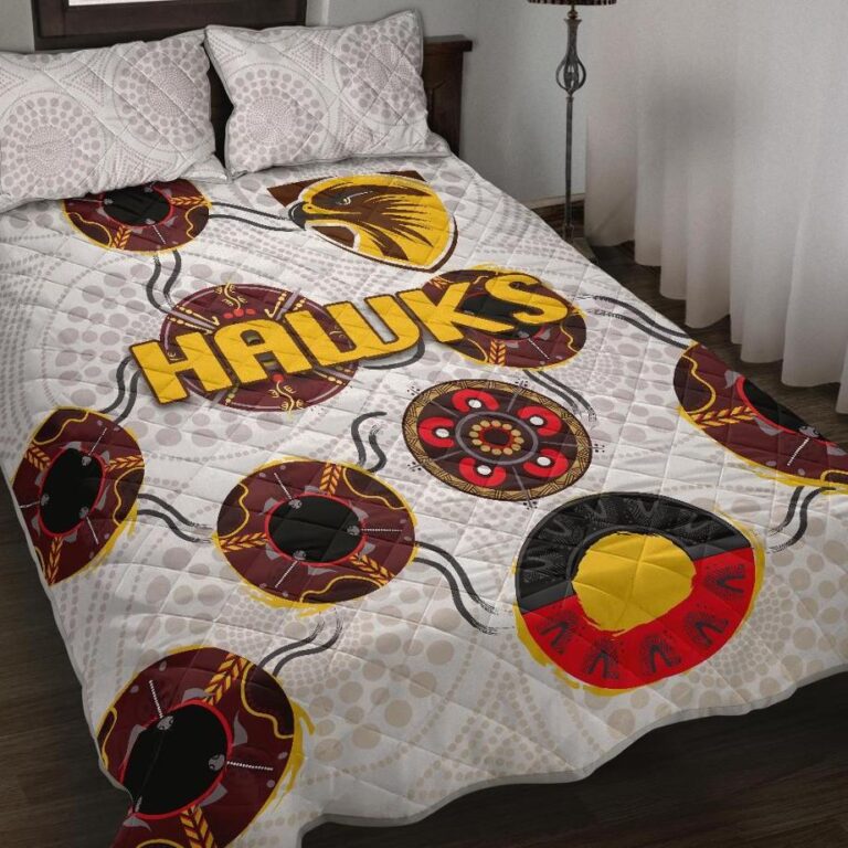 Australian Football League store - Loyal fans of Hawthorn Football Club's Quilt + 1/2 Pillow Cases:vintage Australian Football League suit,uniform,apparel,shirts,merch,hoodie,jackets,shorts,sweatshirt,outfits,clothes