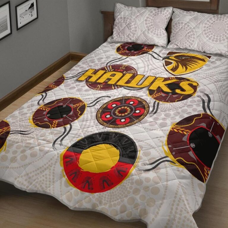 Australian Football League store - Loyal fans of Hawthorn Football Club's Quilt + 1/2 Pillow Cases:vintage Australian Football League suit,uniform,apparel,shirts,merch,hoodie,jackets,shorts,sweatshirt,outfits,clothes