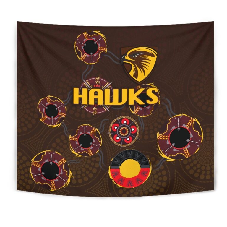Australian Football League store - Loyal fans of Hawthorn Hawks's Wall Tapestry:vintage Australian Football League suit,uniform,apparel,shirts,merch,hoodie,jackets,shorts,sweatshirt,outfits,clothes