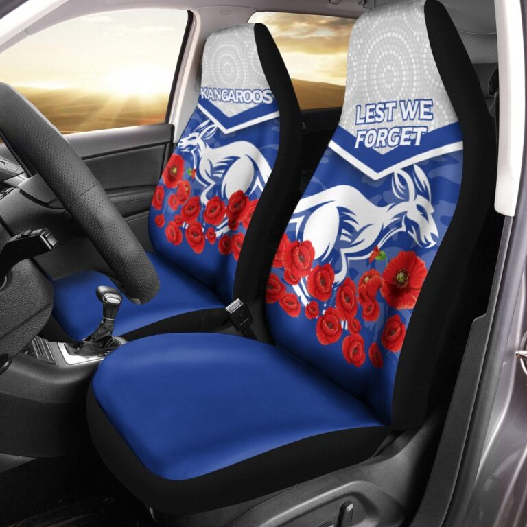 Australian Football League store - Loyal fans of North Melbourne Football Club's Set 2 Car Seat Cover:vintage Australian Football League suit,uniform,apparel,shirts,merch,hoodie,jackets,shorts,sweatshirt,outfits,clothes