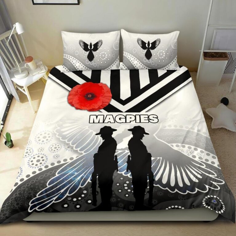 Australian Football League store - Loyal fans of Collingwood Football Club's Bedding Duvet Cover + 1/2 Pillow Cases:vintage Australian Football League suit,uniform,apparel,shirts,merch,hoodie,jackets,shorts,sweatshirt,outfits,clothes