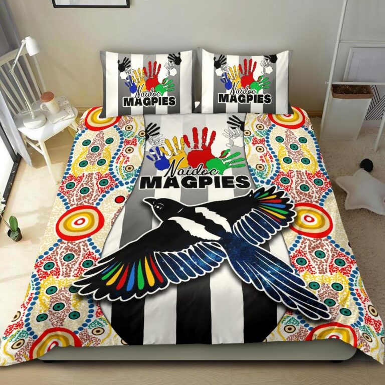 Australian Football League store - Loyal fans of Collingwood Football Club's Bedding Duvet Cover + 1/2 Pillow Cases:vintage Australian Football League suit,uniform,apparel,shirts,merch,hoodie,jackets,shorts,sweatshirt,outfits,clothes
