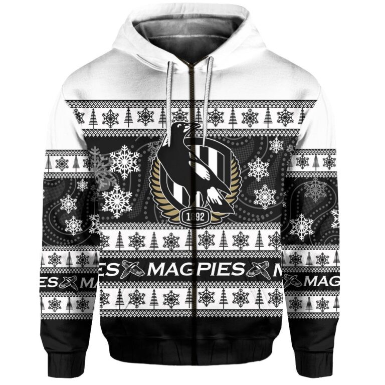 Australian Football League store - Loyal fans of Collingwood Football Club's Unisex Zip Hoodie:vintage Australian Football League suit,uniform,apparel,shirts,merch,hoodie,jackets,shorts,sweatshirt,outfits,clothes