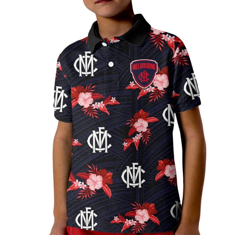 Australian Football League store - Loyal fans of Melbourne Demons's Kid Polo Shirt:vintage Australian Football League suit,uniform,apparel,shirts,merch,hoodie,jackets,shorts,sweatshirt,outfits,clothes