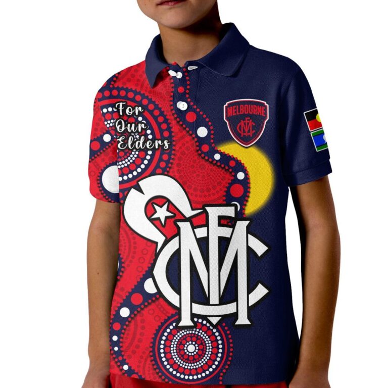 Australian Football League store - Loyal fans of Melbourne Demons's Kid Polo Shirt:vintage Australian Football League suit,uniform,apparel,shirts,merch,hoodie,jackets,shorts,sweatshirt,outfits,clothes
