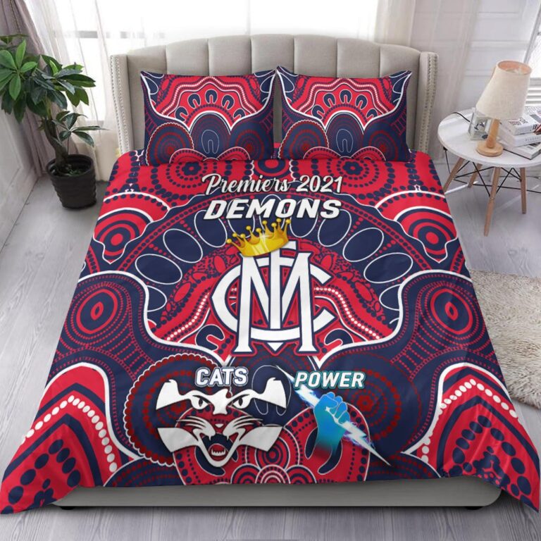 Australian Football League store - Loyal fans of Melbourne Football Club's Bedding Duvet Cover + 1/2 Pillow Cases:vintage Australian Football League suit,uniform,apparel,shirts,merch,hoodie,jackets,shorts,sweatshirt,outfits,clothes