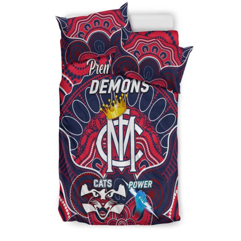 Australian Football League store - Loyal fans of Melbourne Football Club's Bedding Duvet Cover + 1/2 Pillow Cases:vintage Australian Football League suit,uniform,apparel,shirts,merch,hoodie,jackets,shorts,sweatshirt,outfits,clothes