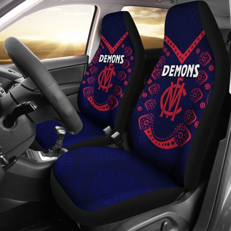 Australian Football League store - Loyal fans of Melbourne Football Club's Set 2 Car Seat Cover:vintage Australian Football League suit,uniform,apparel,shirts,merch,hoodie,jackets,shorts,sweatshirt,outfits,clothes