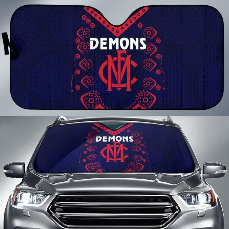 Australian Football League store - Loyal fans of Melbourne Demons's Auto Sun Shades:vintage Australian Football League suit,uniform,apparel,shirts,merch,hoodie,jackets,shorts,sweatshirt,outfits,clothes