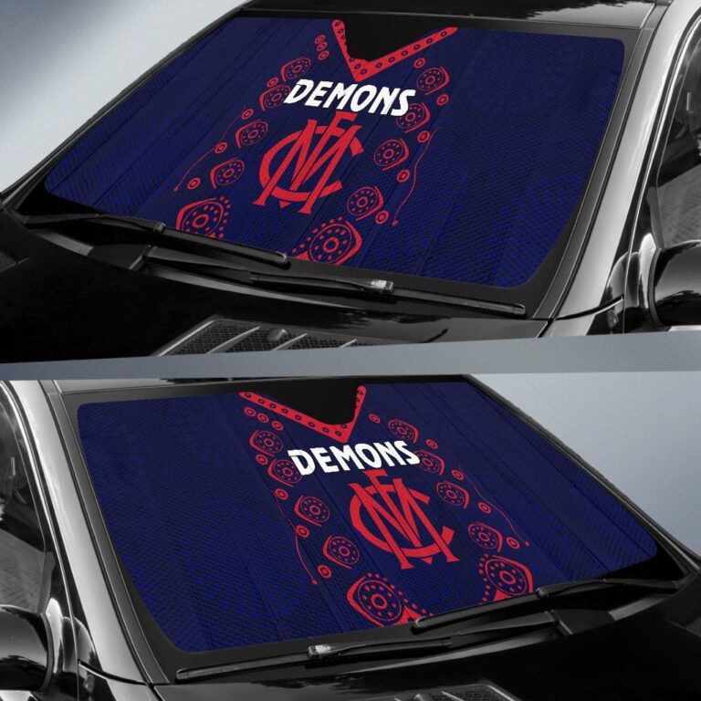 Australian Football League store - Loyal fans of Melbourne Demons's Auto Sun Shades:vintage Australian Football League suit,uniform,apparel,shirts,merch,hoodie,jackets,shorts,sweatshirt,outfits,clothes