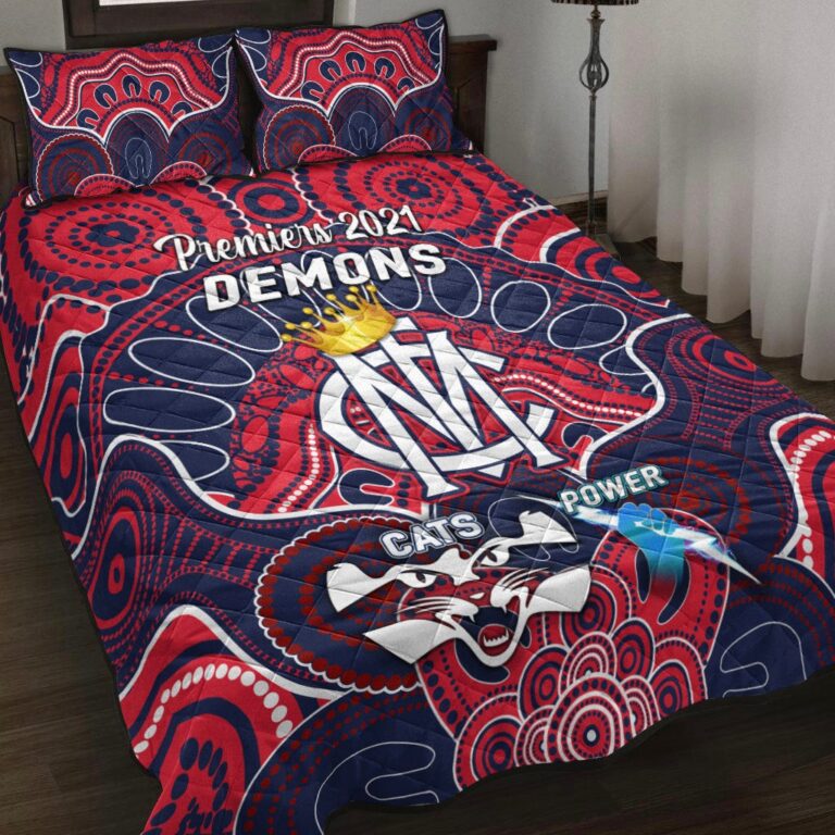 Australian Football League store - Loyal fans of Melbourne Football Club's Quilt + 1/2 Pillow Cases:vintage Australian Football League suit,uniform,apparel,shirts,merch,hoodie,jackets,shorts,sweatshirt,outfits,clothes