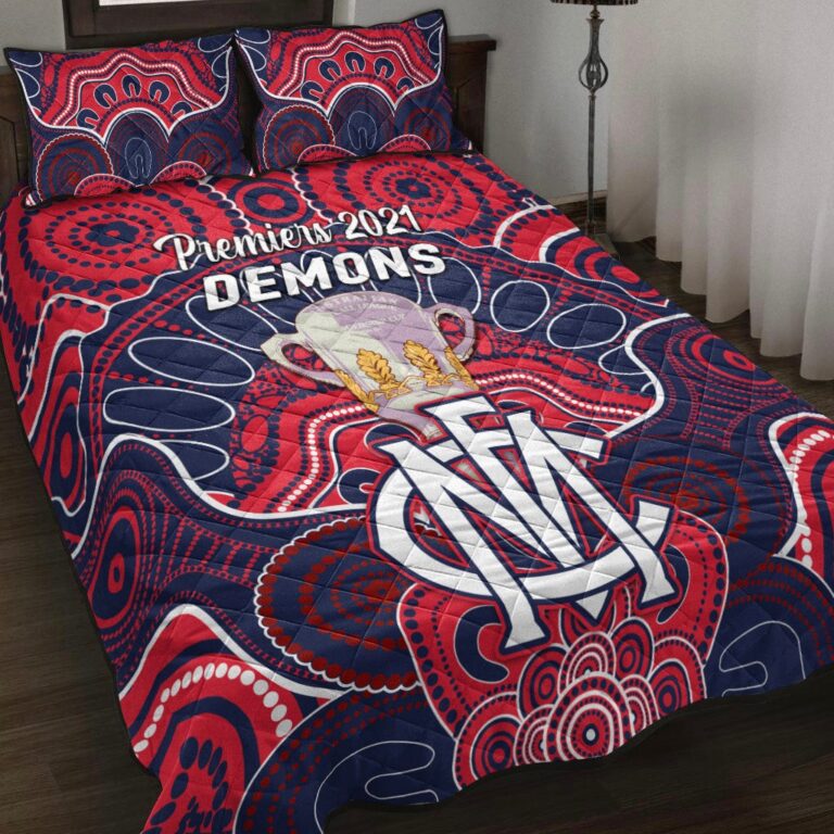 Australian Football League store - Loyal fans of Melbourne Football Club's Quilt + 1/2 Pillow Cases:vintage Australian Football League suit,uniform,apparel,shirts,merch,hoodie,jackets,shorts,sweatshirt,outfits,clothes