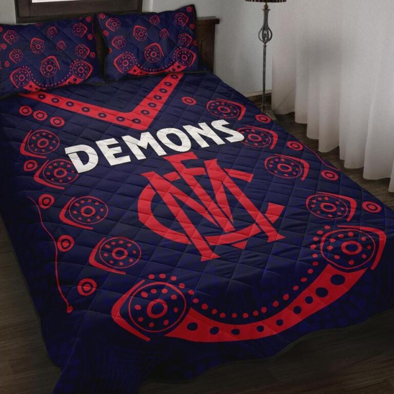 Australian Football League store - Loyal fans of Melbourne Football Club's Quilt + 1/2 Pillow Cases:vintage Australian Football League suit,uniform,apparel,shirts,merch,hoodie,jackets,shorts,sweatshirt,outfits,clothes