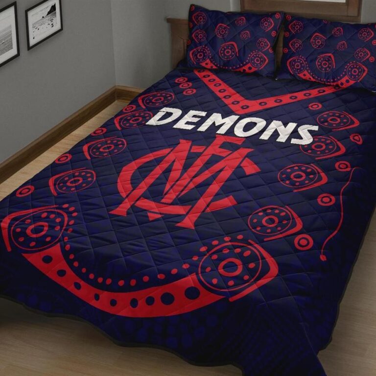 Australian Football League store - Loyal fans of Melbourne Football Club's Quilt + 1/2 Pillow Cases:vintage Australian Football League suit,uniform,apparel,shirts,merch,hoodie,jackets,shorts,sweatshirt,outfits,clothes
