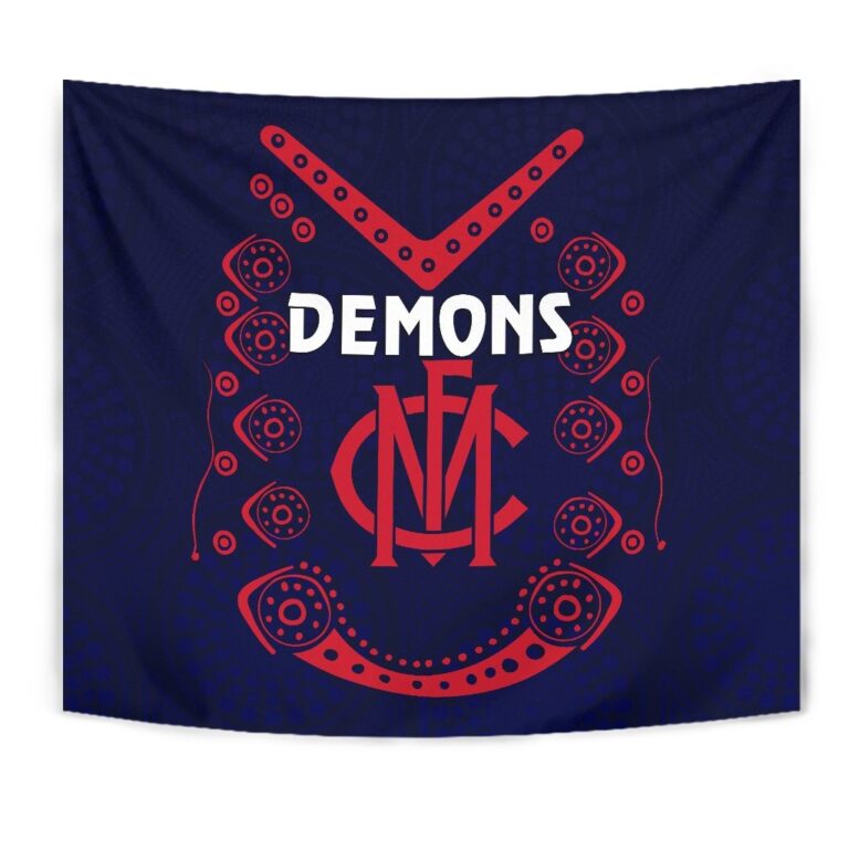 Australian Football League store - Loyal fans of Melbourne Demons's Wall Tapestry:vintage Australian Football League suit,uniform,apparel,shirts,merch,hoodie,jackets,shorts,sweatshirt,outfits,clothes
