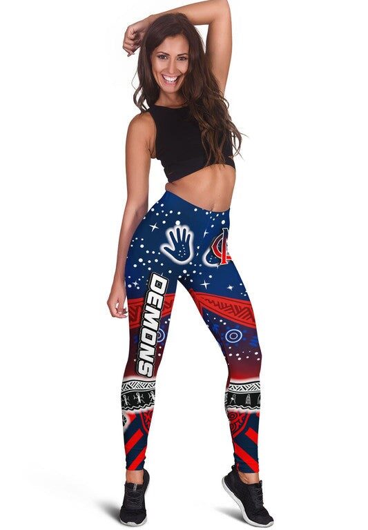 Australian Football League store - Loyal fans of Melbourne Demons's Leggings:vintage Australian Football League suit,uniform,apparel,shirts,merch,hoodie,jackets,shorts,sweatshirt,outfits,clothes