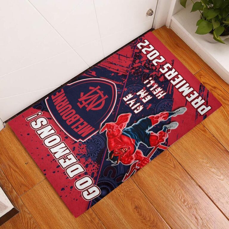 Australian Football League store - Loyal fans of Melbourne Demons's Doormat:vintage Australian Football League suit,uniform,apparel,shirts,merch,hoodie,jackets,shorts,sweatshirt,outfits,clothes