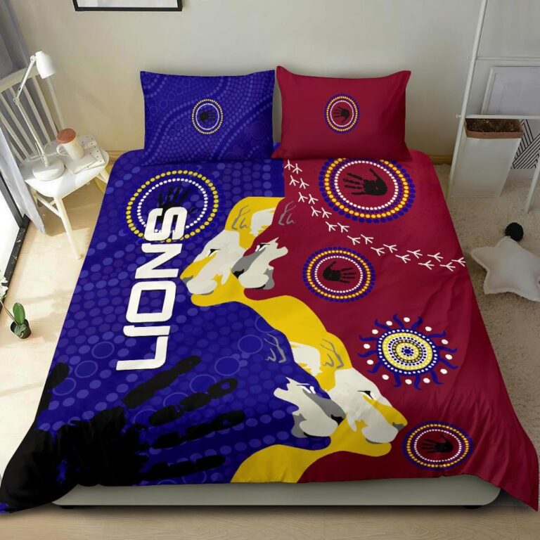 Australian Football League store - Loyal fans of Brisbane Lions's Bedding Duvet Cover + 1/2 Pillow Cases:vintage Australian Football League suit,uniform,apparel,shirts,merch,hoodie,jackets,shorts,sweatshirt,outfits,clothes