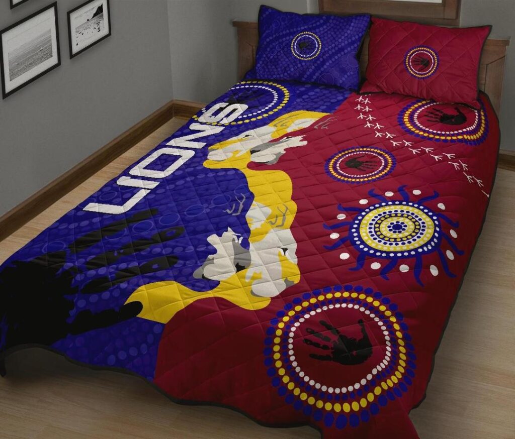 Australian Football League store - Loyal fans of Brisbane Lions's Quilt + 1/2 Pillow Cases:vintage Australian Football League suit,uniform,apparel,shirts,merch,hoodie,jackets,shorts,sweatshirt,outfits,clothes