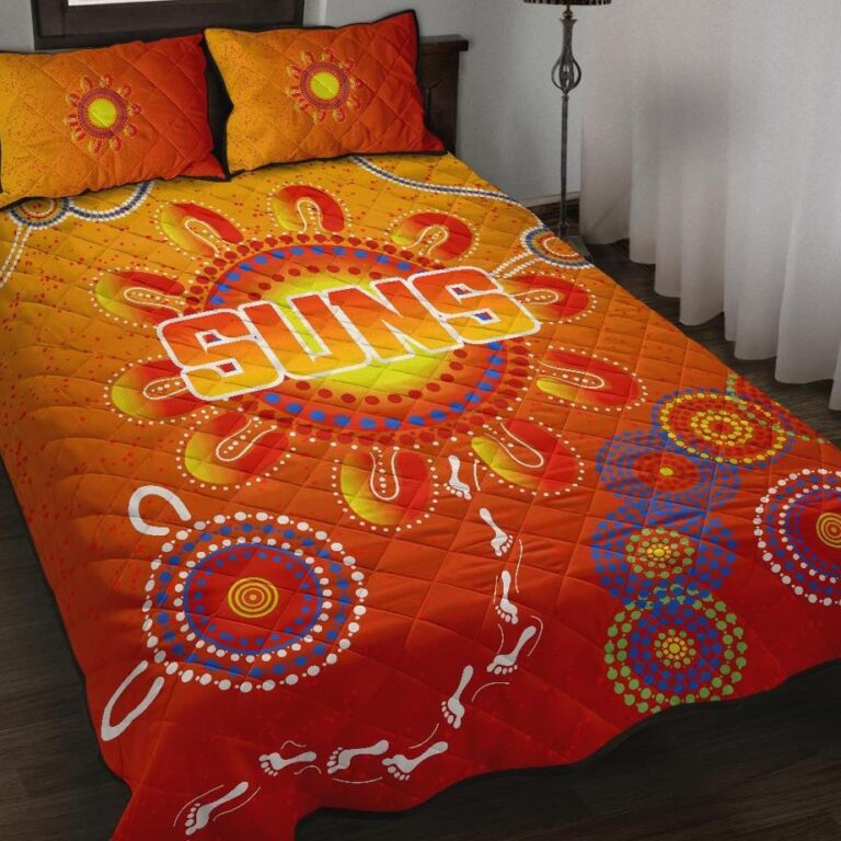Australian Football League store - Loyal fans of Gold Coast Suns's Quilt + 1/2 Pillow Cases:vintage Australian Football League suit,uniform,apparel,shirts,merch,hoodie,jackets,shorts,sweatshirt,outfits,clothes