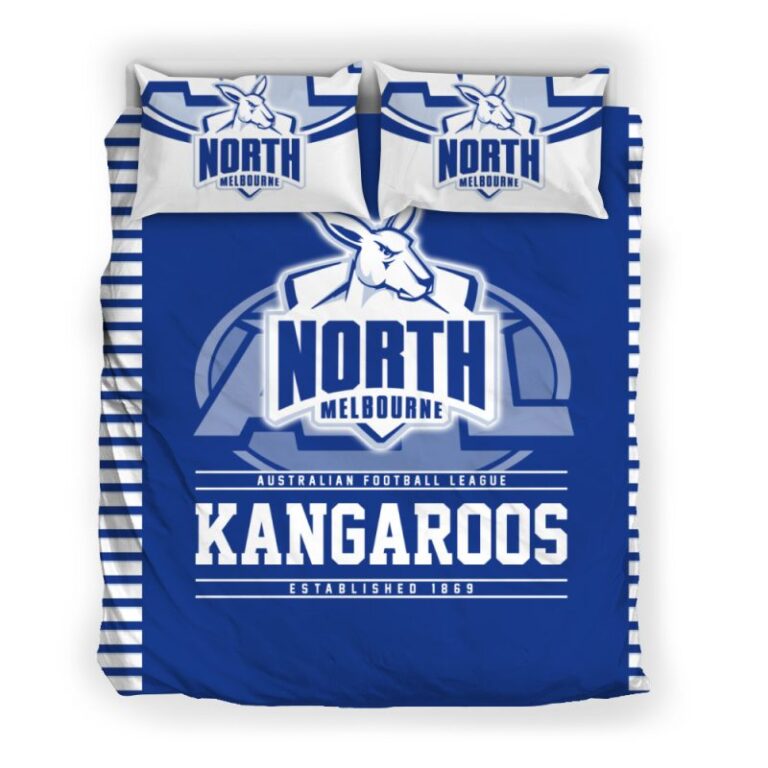 Australian Football League store - Loyal fans of North Melbourne Football Club's Bedding Duvet Cover + 1/2 Pillow Cases:vintage Australian Football League suit,uniform,apparel,shirts,merch,hoodie,jackets,shorts,sweatshirt,outfits,clothes