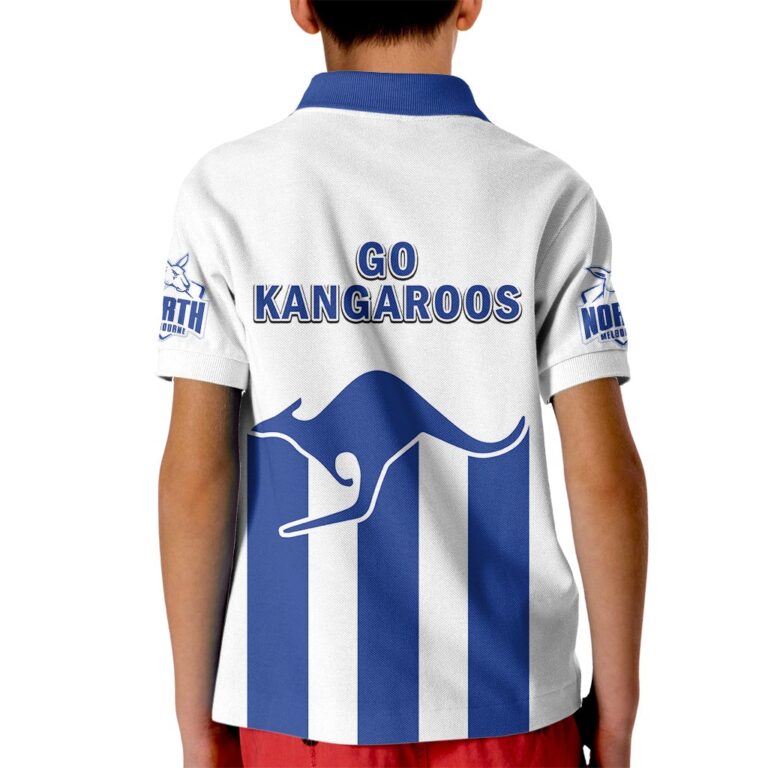 Australian Football League store - Loyal fans of North Melbourne Kangaroos's Kid Polo Shirt:vintage Australian Football League suit,uniform,apparel,shirts,merch,hoodie,jackets,shorts,sweatshirt,outfits,clothes