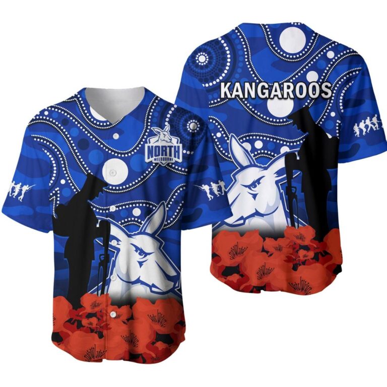 Australian Football League store - Loyal fans of North Melbourne Kangaroos's Unisex Baseball Jerseys,Kid Baseball Jerseys,Youth Baseball Jerseys:vintage Australian Football League suit,uniform,apparel,shirts,merch,hoodie,jackets,shorts,sweatshirt,outfits,clothes