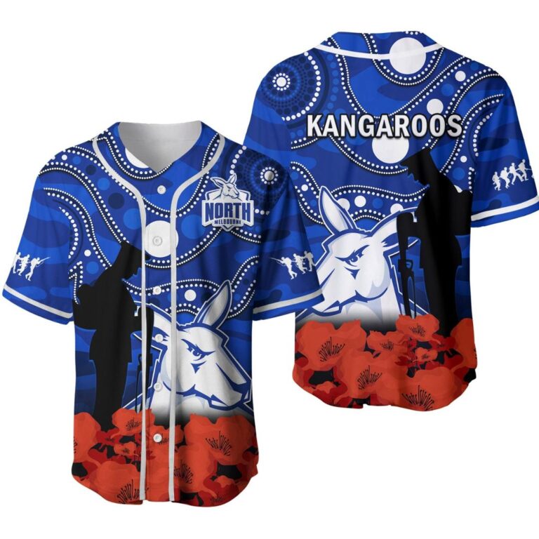 Australian Football League store - Loyal fans of North Melbourne Kangaroos's Unisex Baseball Jerseys,Kid Baseball Jerseys,Youth Baseball Jerseys:vintage Australian Football League suit,uniform,apparel,shirts,merch,hoodie,jackets,shorts,sweatshirt,outfits,clothes