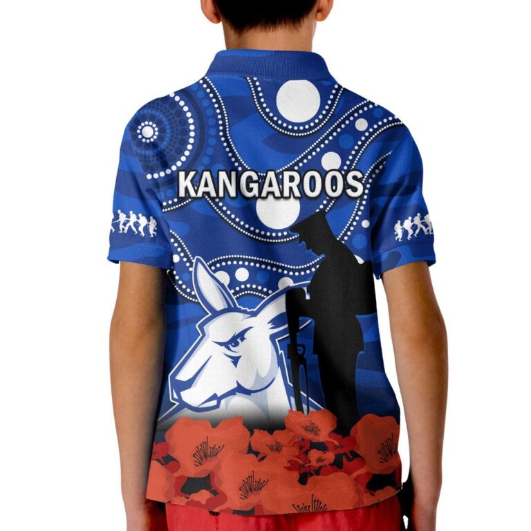 Australian Football League store - Loyal fans of North Melbourne Kangaroos's Kid Polo Shirt:vintage Australian Football League suit,uniform,apparel,shirts,merch,hoodie,jackets,shorts,sweatshirt,outfits,clothes