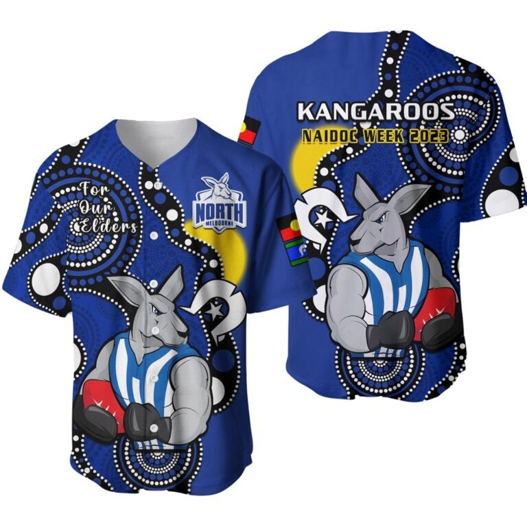 Australian Football League store - Loyal fans of North Melbourne Kangaroos's Unisex Baseball Jerseys,Kid Baseball Jerseys,Youth Baseball Jerseys:vintage Australian Football League suit,uniform,apparel,shirts,merch,hoodie,jackets,shorts,sweatshirt,outfits,clothes