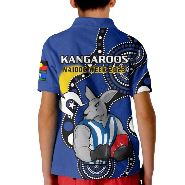 Australian Football League store - Loyal fans of North Melbourne Kangaroos's Kid Polo Shirt:vintage Australian Football League suit,uniform,apparel,shirts,merch,hoodie,jackets,shorts,sweatshirt,outfits,clothes