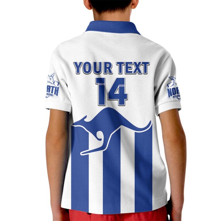 Australian Football League store - Loyal fans of North Melbourne Kangaroos's Kid Polo Shirt:vintage Australian Football League suit,uniform,apparel,shirts,merch,hoodie,jackets,shorts,sweatshirt,outfits,clothes