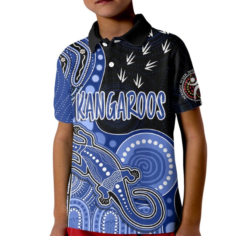 Australian Football League store - Loyal fans of North Melbourne Kangaroos's Kid Polo Shirt:vintage Australian Football League suit,uniform,apparel,shirts,merch,hoodie,jackets,shorts,sweatshirt,outfits,clothes