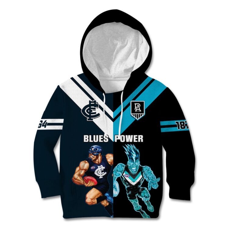 Australian Football League store - Loyal fans of Port Adelaide Football Club's Kid Hoodie,Kid Zip Hoodie:vintage Australian Football League suit,uniform,apparel,shirts,merch,hoodie,jackets,shorts,sweatshirt,outfits,clothes