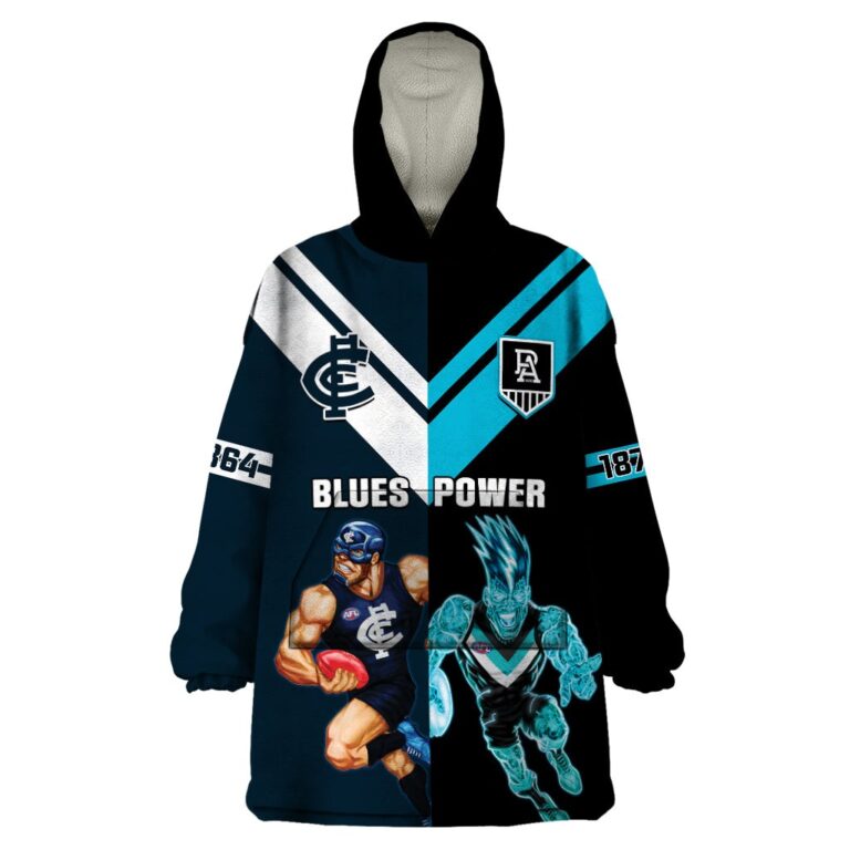 Australian Football League store - Loyal fans of Port Adelaide Football Club's Unisex Oodie,Kid Oodie:vintage Australian Football League suit,uniform,apparel,shirts,merch,hoodie,jackets,shorts,sweatshirt,outfits,clothes
