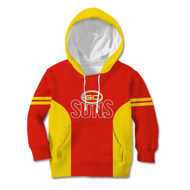 Australian Football League store - Loyal fans of Gold Coast Suns's Kid Hoodie,Kid Zip Hoodie:vintage Australian Football League suit,uniform,apparel,shirts,merch,hoodie,jackets,shorts,sweatshirt,outfits,clothes