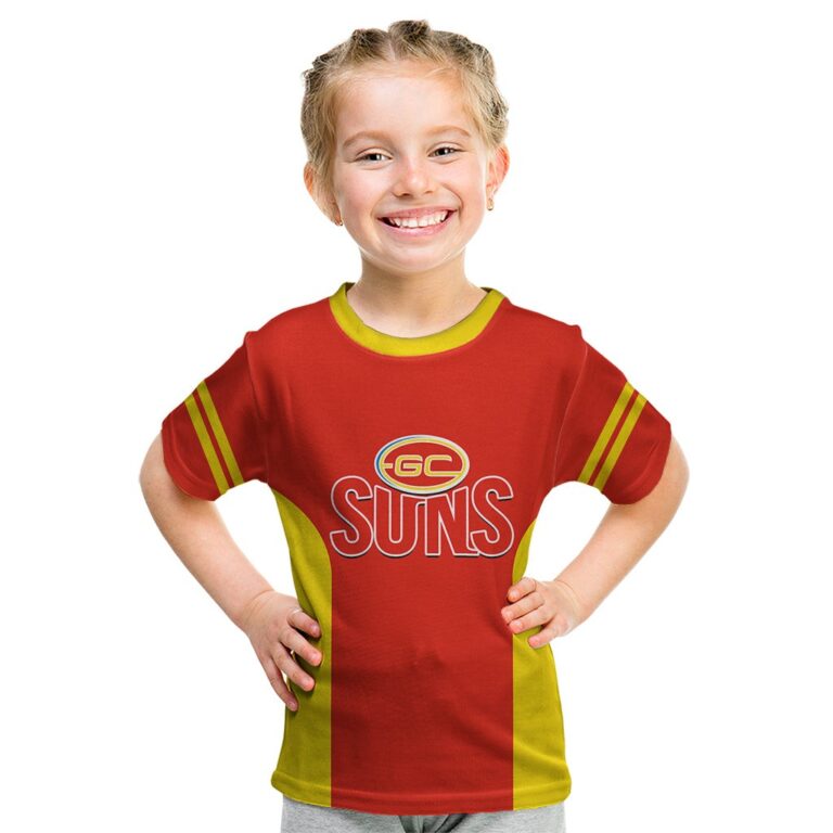 Australian Football League store - Loyal fans of Gold Coast Suns's Kid T-Shirt:vintage Australian Football League suit,uniform,apparel,shirts,merch,hoodie,jackets,shorts,sweatshirt,outfits,clothes
