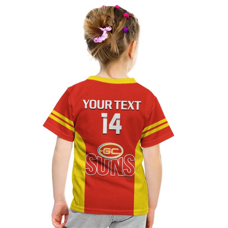 Australian Football League store - Loyal fans of Gold Coast Suns's Kid T-Shirt:vintage Australian Football League suit,uniform,apparel,shirts,merch,hoodie,jackets,shorts,sweatshirt,outfits,clothes