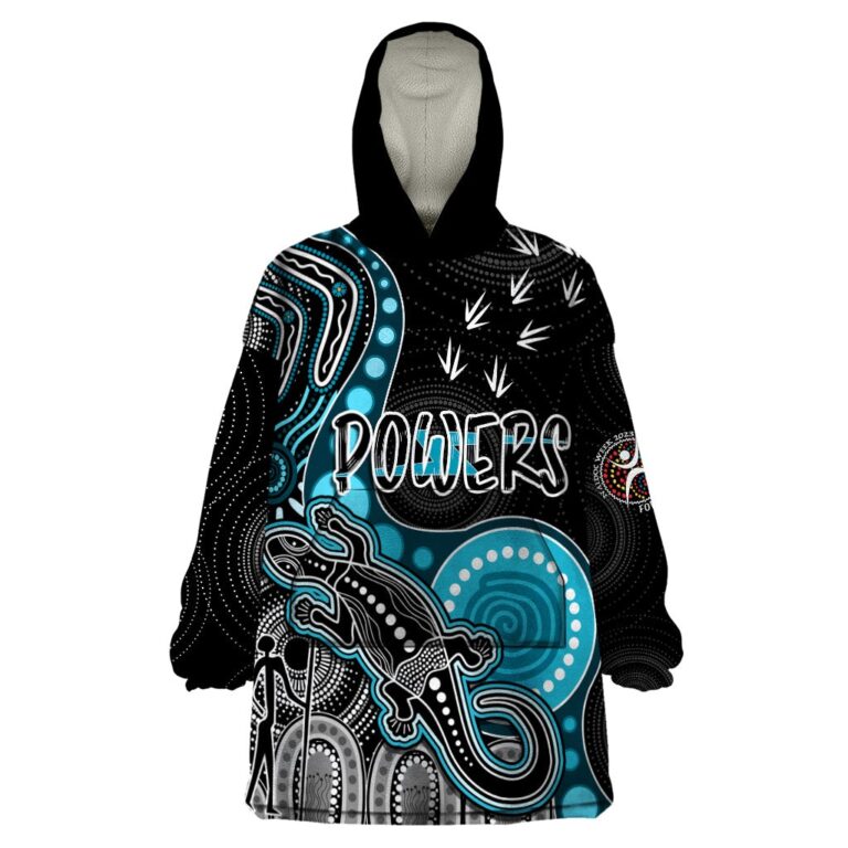 Australian Football League store - Loyal fans of Port Adelaide Football Club's Unisex Oodie,Kid Oodie:vintage Australian Football League suit,uniform,apparel,shirts,merch,hoodie,jackets,shorts,sweatshirt,outfits,clothes