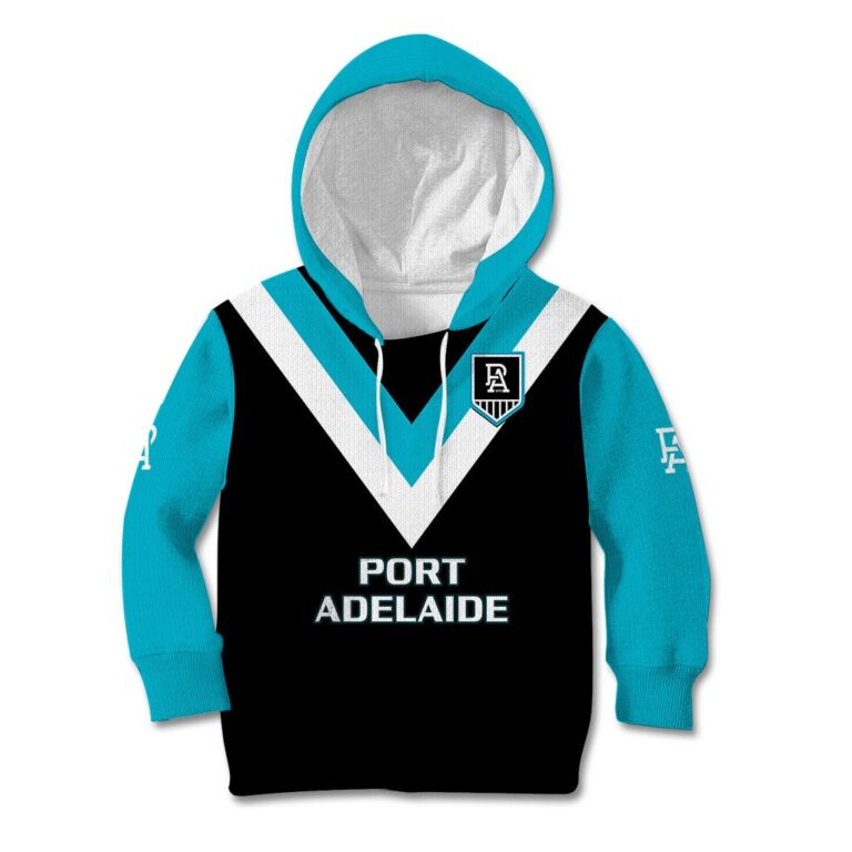 Australian Football League store - Loyal fans of Port Adelaide Football Club's Kid Hoodie,Kid Zip Hoodie:vintage Australian Football League suit,uniform,apparel,shirts,merch,hoodie,jackets,shorts,sweatshirt,outfits,clothes