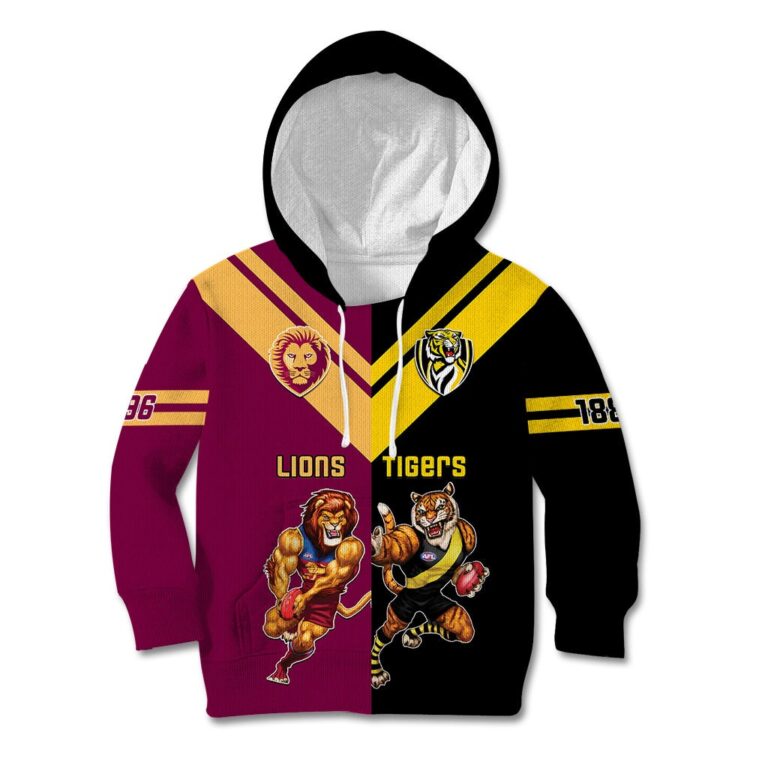 Australian Football League store - Loyal fans of Brisbane Lions's Kid Hoodie,Kid Zip Hoodie:vintage Australian Football League suit,uniform,apparel,shirts,merch,hoodie,jackets,shorts,sweatshirt,outfits,clothes