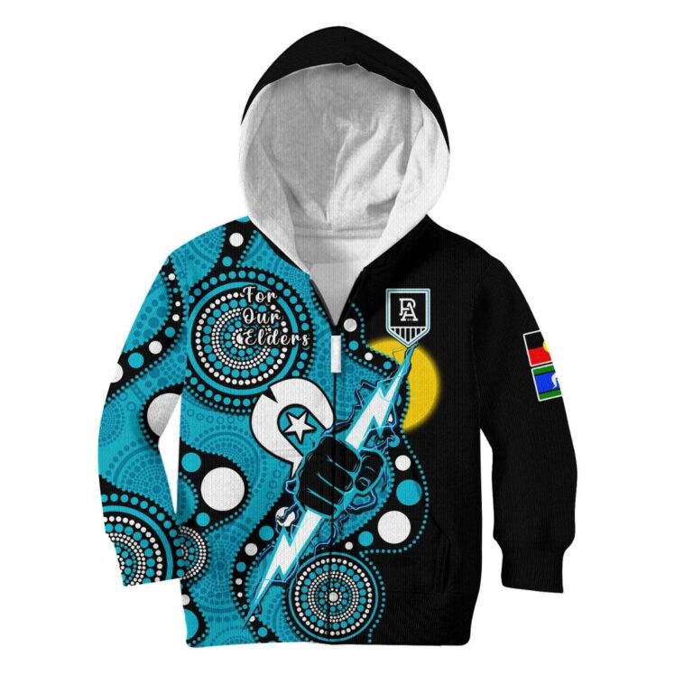 Australian Football League store - Loyal fans of Port Adelaide Football Club's Kid Hoodie,Kid Zip Hoodie:vintage Australian Football League suit,uniform,apparel,shirts,merch,hoodie,jackets,shorts,sweatshirt,outfits,clothes