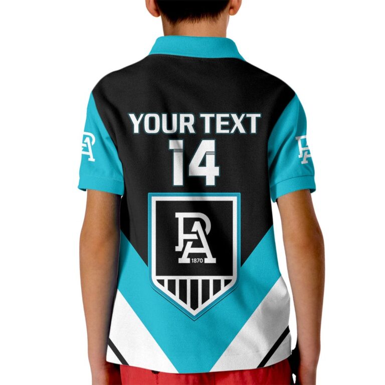 Australian Football League store - Loyal fans of Port Adelaide's Kid Polo Shirt:vintage Australian Football League suit,uniform,apparel,shirts,merch,hoodie,jackets,shorts,sweatshirt,outfits,clothes